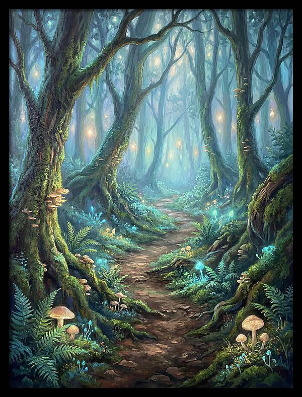 Hiking Trail Through Enchanted Forest