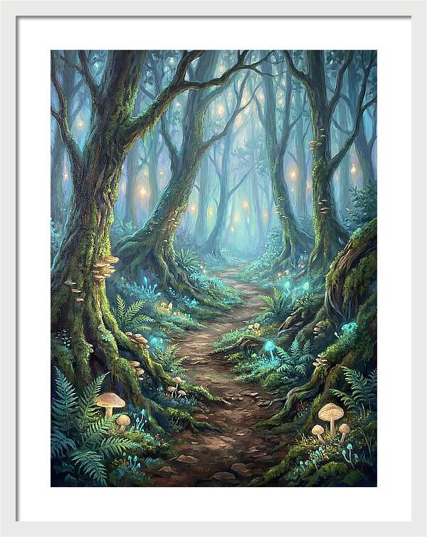 Hiking Trail Through Enchanted Forest