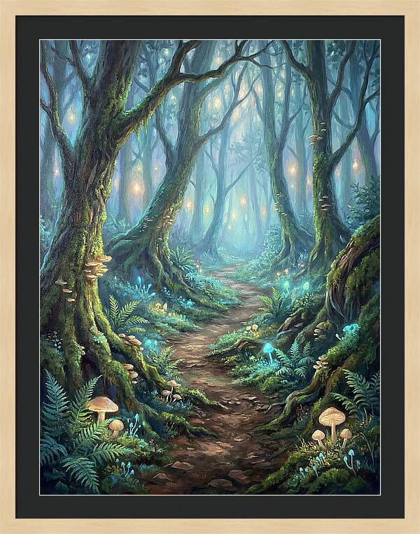 Hiking Trail Through Enchanted Forest