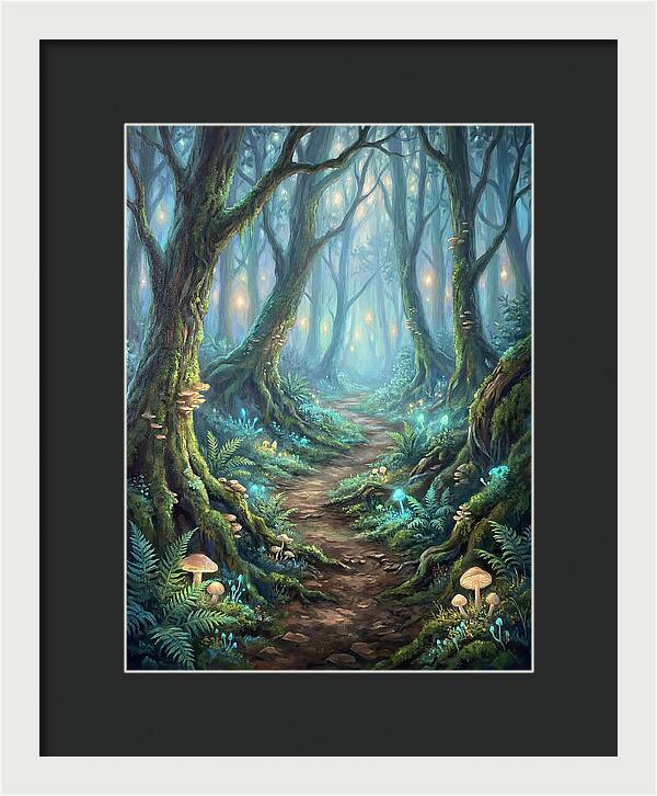 Hiking Trail Through Enchanted Forest