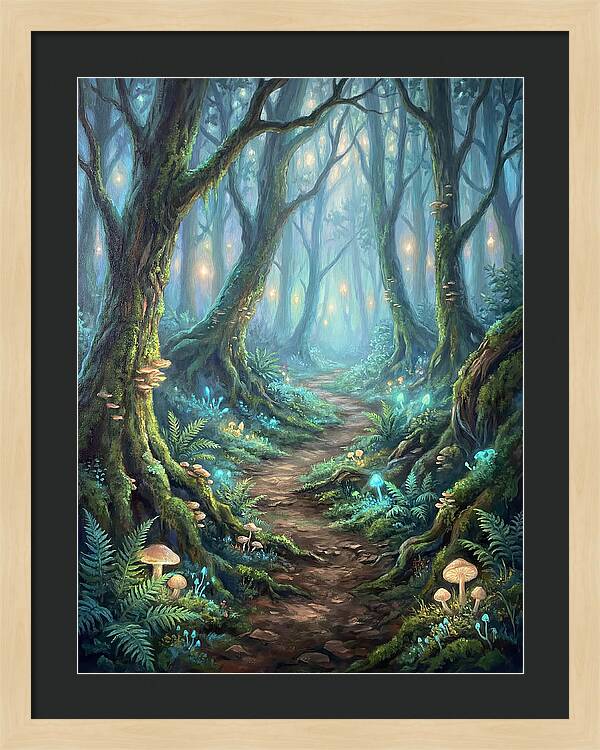 Hiking Trail Through Enchanted Forest