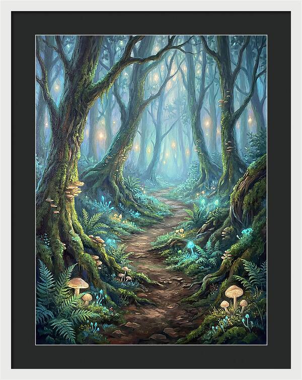Hiking Trail Through Enchanted Forest