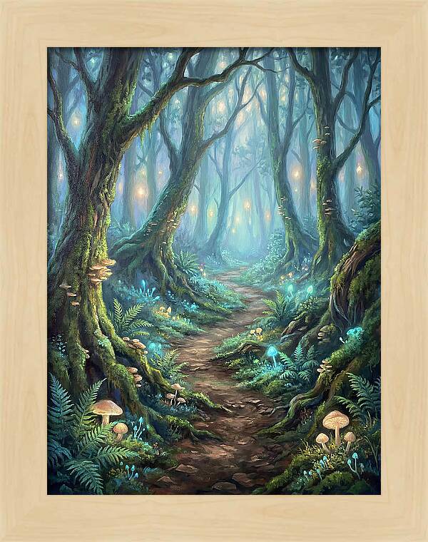 Hiking Trail Through Enchanted Forest