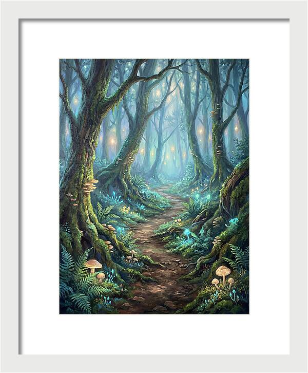 Hiking Trail Through Enchanted Forest