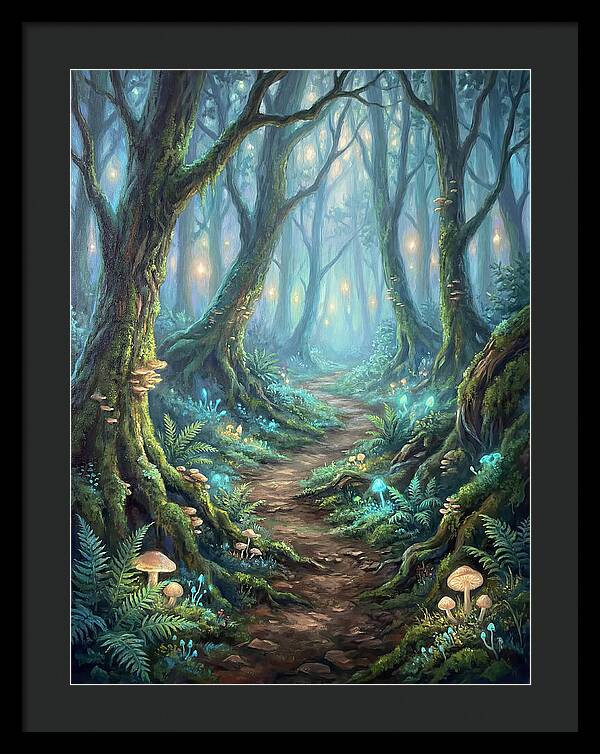 Hiking Trail Through Enchanted Forest