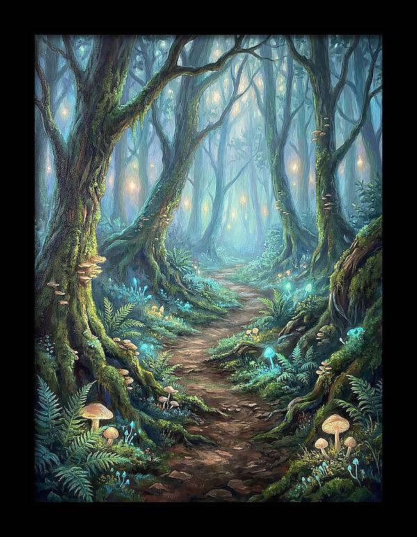 Hiking Trail Through Enchanted Forest