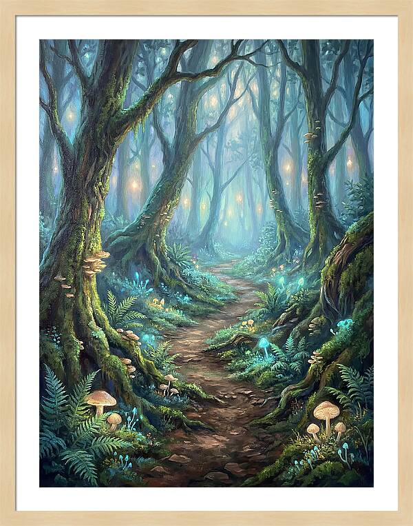 Hiking Trail Through Enchanted Forest