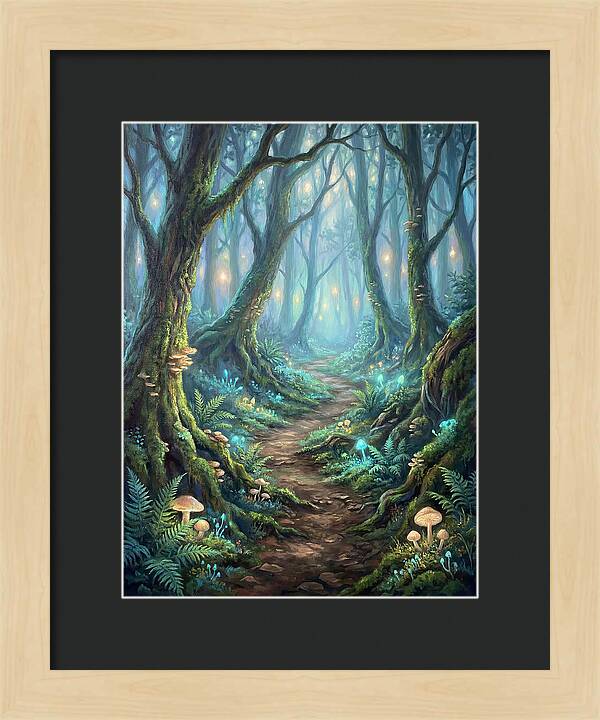 Hiking Trail Through Enchanted Forest