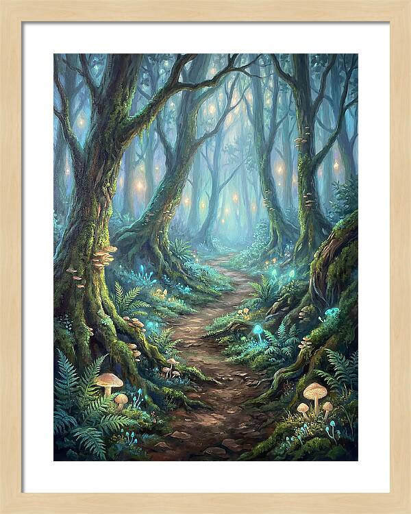 Hiking Trail Through Enchanted Forest