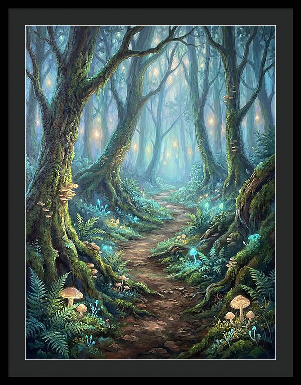 Hiking Trail Through Enchanted Forest