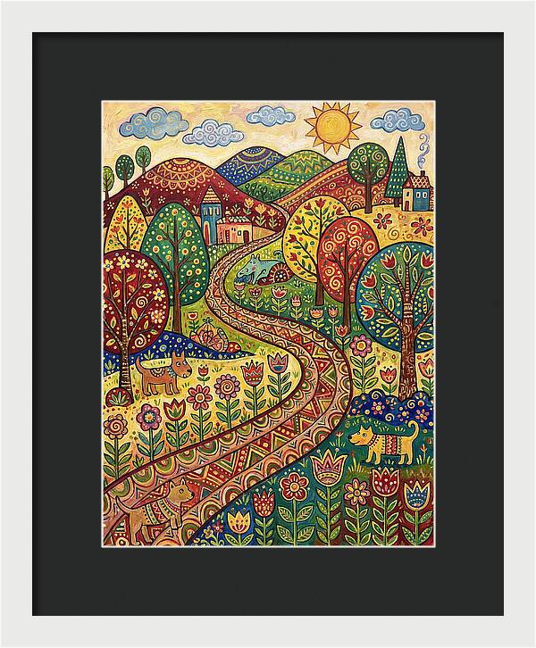 Hiking Trail Through Vibrant Landscape