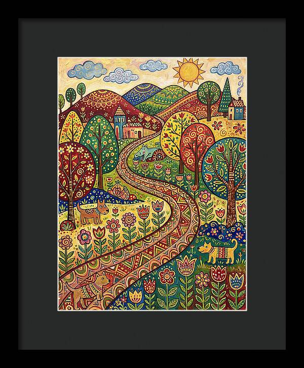 Hiking Trail Through Vibrant Landscape