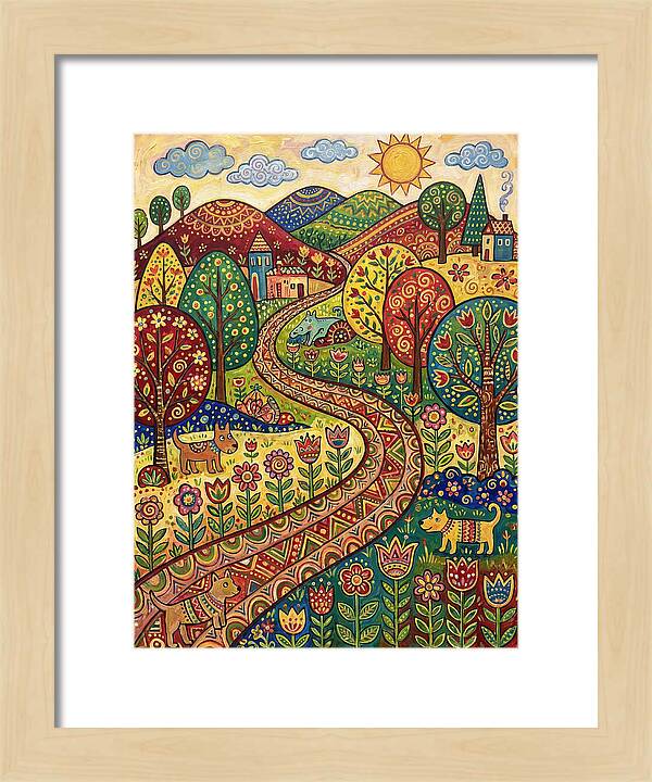 Hiking Trail Through Vibrant Landscape
