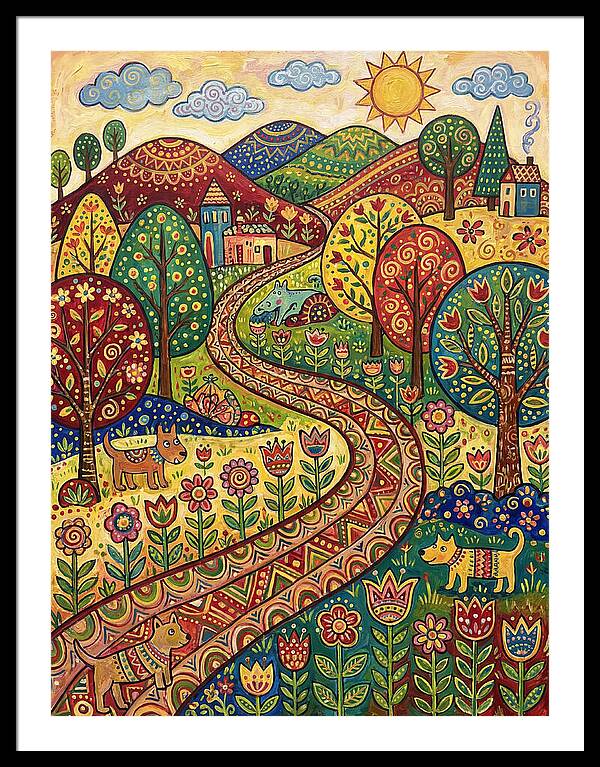Hiking Trail Through Vibrant Landscape