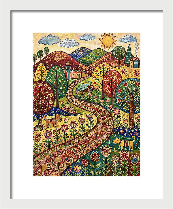 Hiking Trail Through Vibrant Landscape