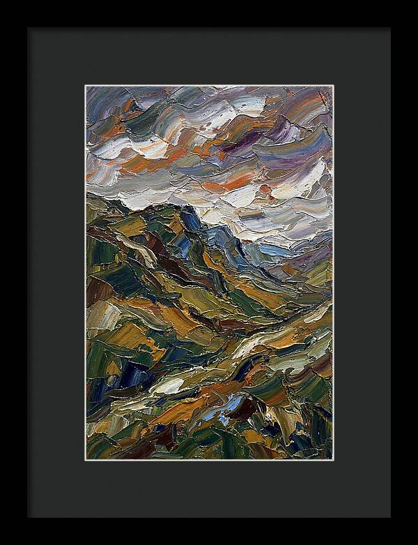 Hillside Landscape In Palette Knife