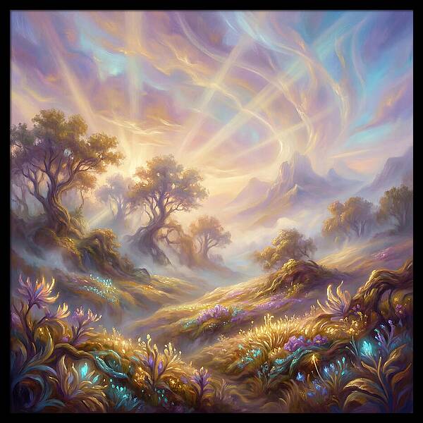 Hillside Landscape Luminous