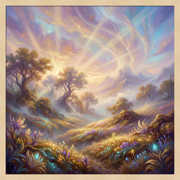 Hillside Landscape Luminous