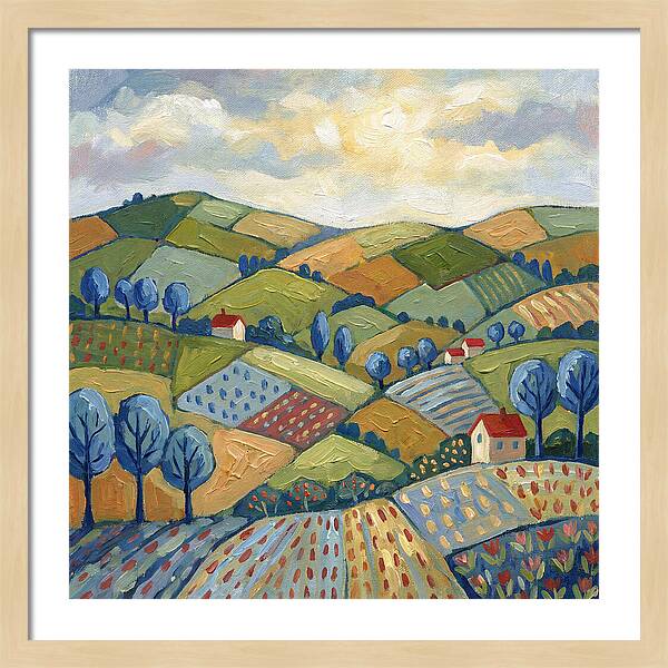 Hillside Landscape Serenity