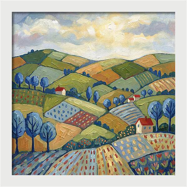 Hillside Landscape Serenity