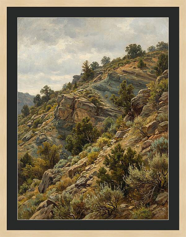 Hillside Serenity In Realism