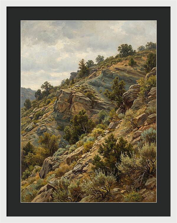Hillside Serenity In Realism