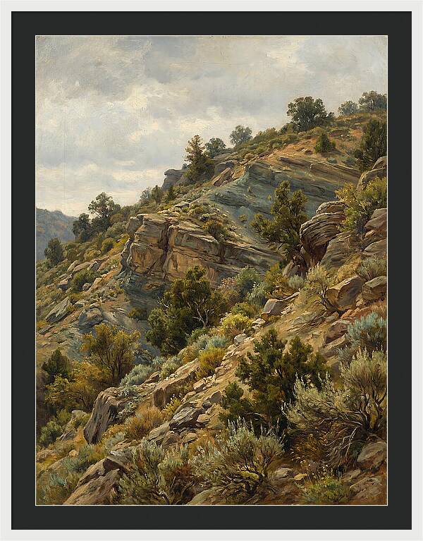 Hillside Serenity In Realism