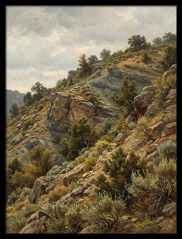 Hillside Serenity In Realism