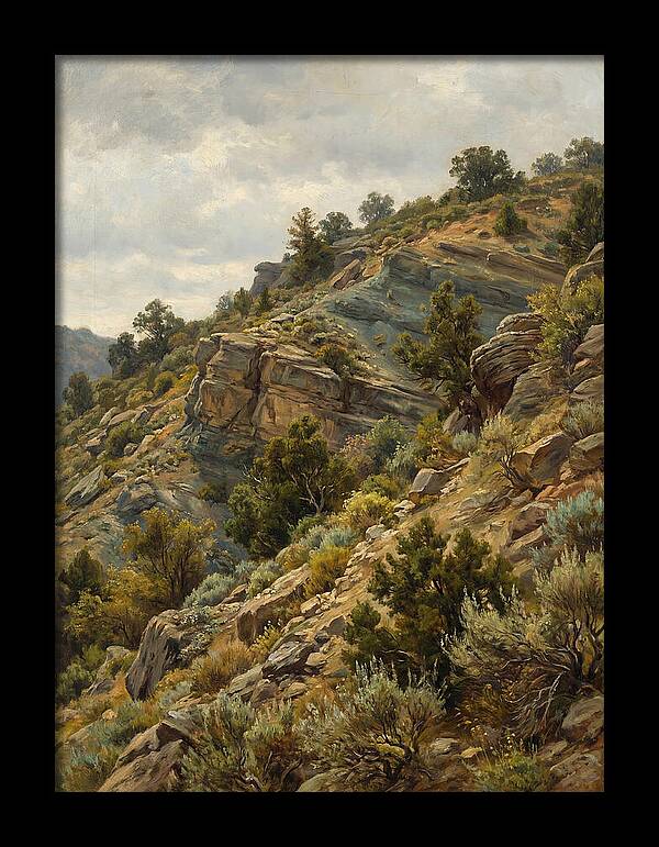 Hillside Serenity In Realism
