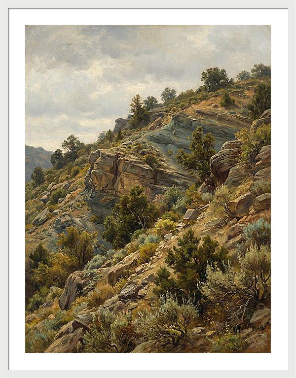 Hillside Serenity In Realism