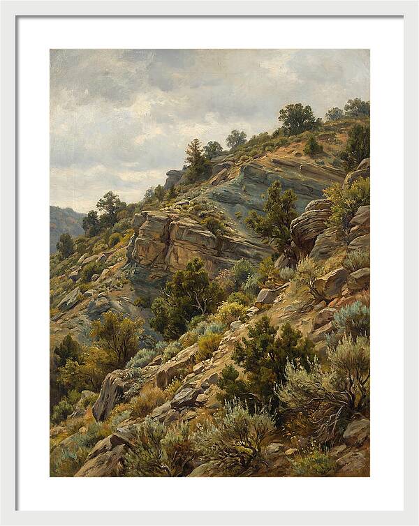 Hillside Serenity In Realism
