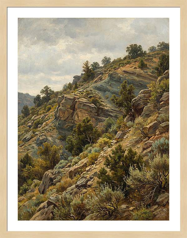 Hillside Serenity In Realism