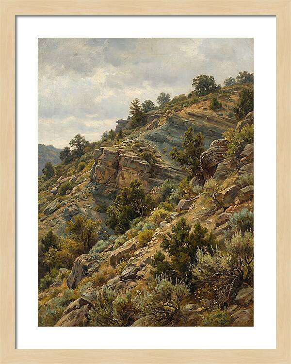 Hillside Serenity In Realism