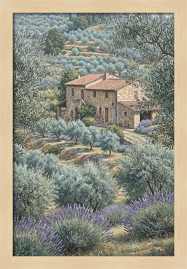 Hillside Villa Surrounded By Olive Trees