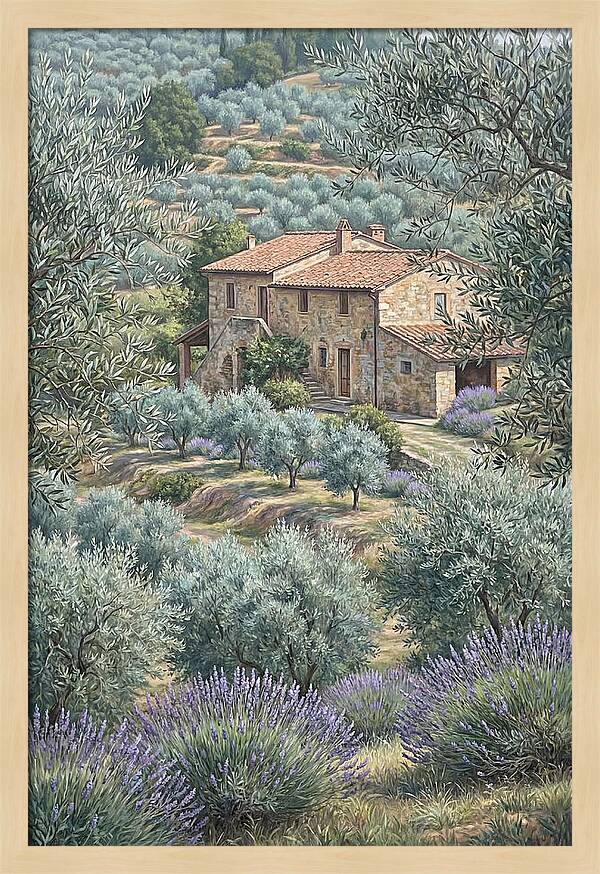 Hillside Villa Surrounded By Olive Trees