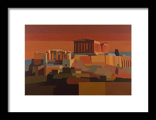Hilltop Acropolis With Ancient Temple