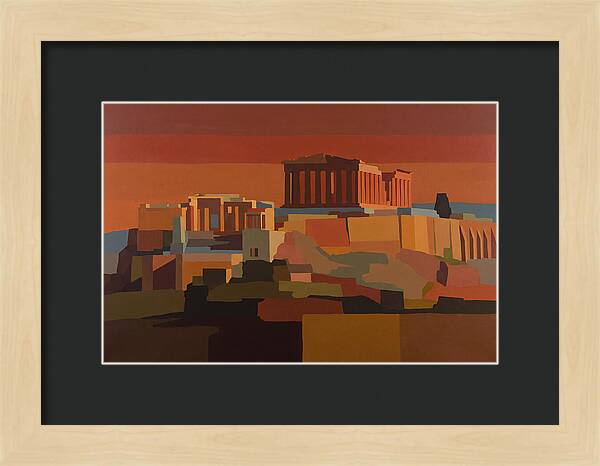 Hilltop Acropolis With Ancient Temple