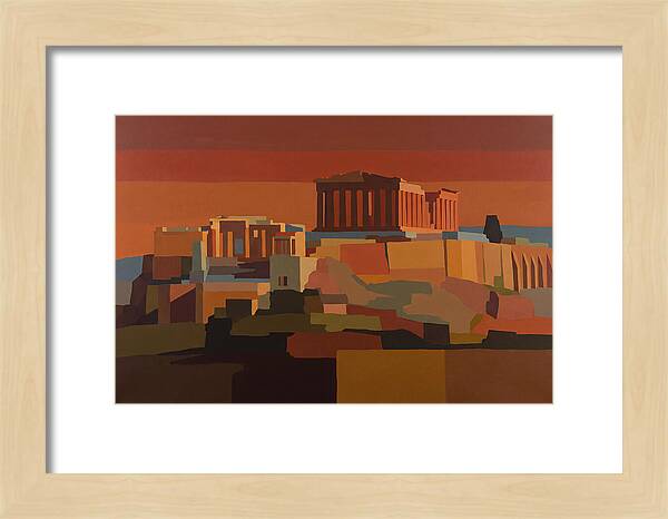 Hilltop Acropolis With Ancient Temple