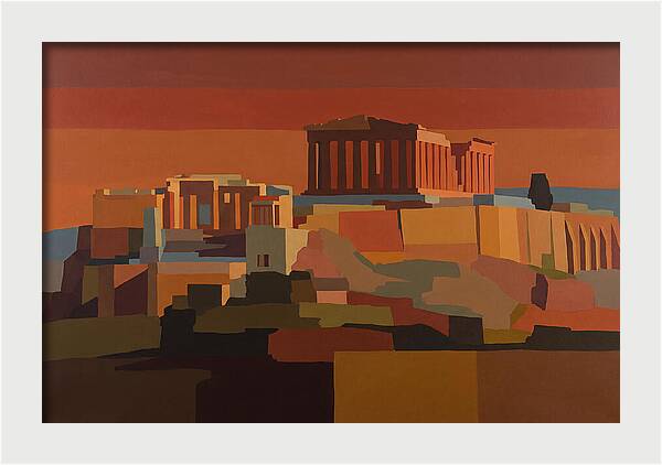 Hilltop Acropolis With Ancient Temple
