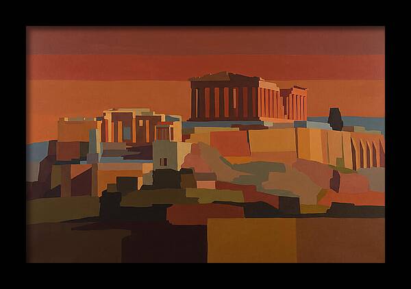 Hilltop Acropolis With Ancient Temple
