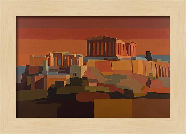 Hilltop Acropolis With Ancient Temple