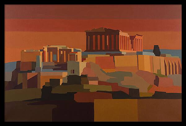Hilltop Acropolis With Ancient Temple
