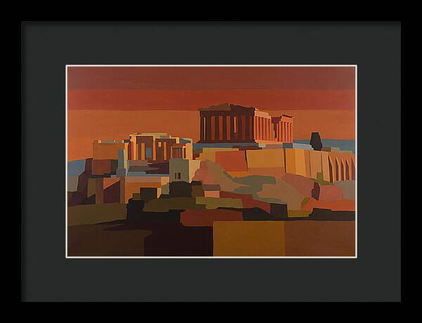 Hilltop Acropolis With Ancient Temple