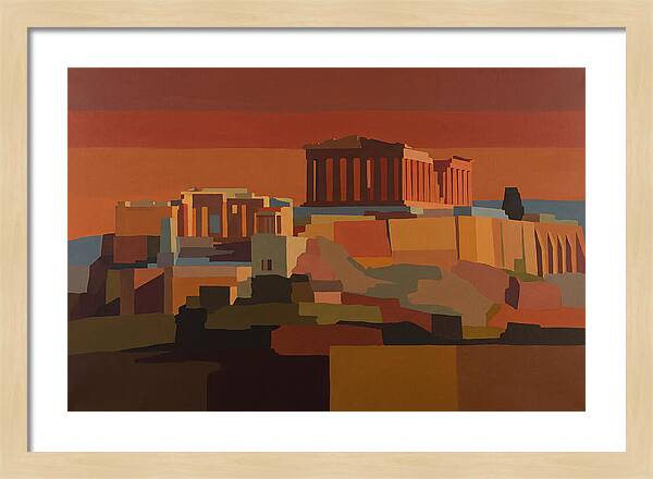 Hilltop Acropolis With Ancient Temple