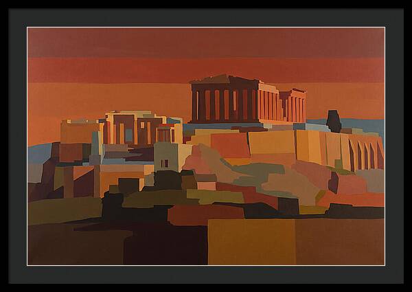 Hilltop Acropolis With Ancient Temple