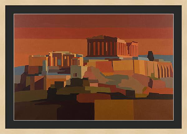 Hilltop Acropolis With Ancient Temple