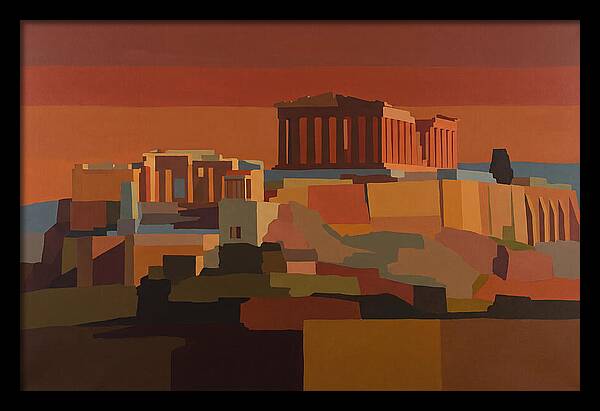 Hilltop Acropolis With Ancient Temple