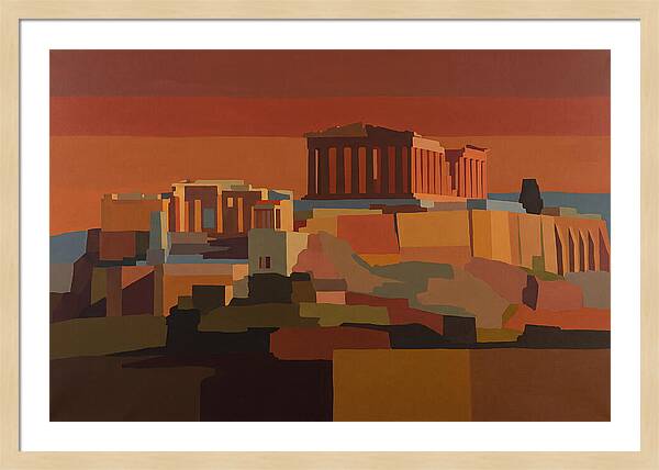 Hilltop Acropolis With Ancient Temple