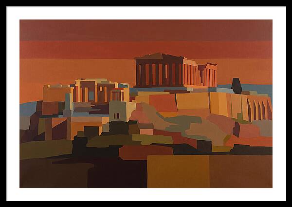 Hilltop Acropolis With Ancient Temple