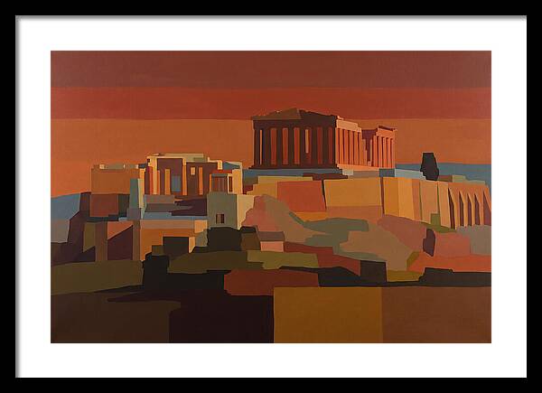 Hilltop Acropolis With Ancient Temple